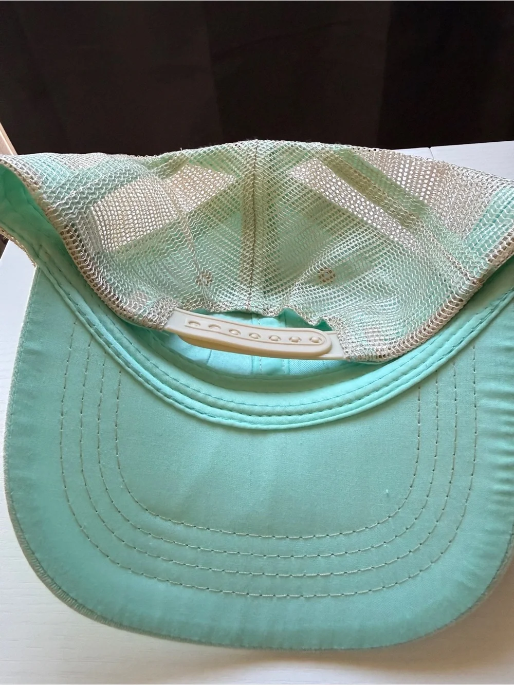 Light Mint Green Summer Trucker Patch Hat Adjustable Mesh SnapBack OS Flamingo